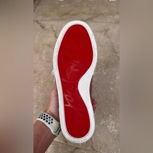 Vintage Christian Louboutin Seava Pink Glitter Sneakers | Size 37.5 | 2014